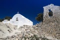 Traditional Greek ortodox church at Monolithos castle, Rhodes