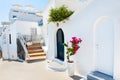 Traditional greek cycladic architecture on Santorini island, Greece Royalty Free Stock Photo