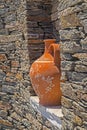 Traditional greek decoration on Sifnos island