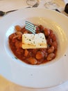 Traditional Greek dish aboard Greek island cruise