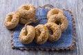 Traditional Greek Easter biscuits with sesame seeds Royalty Free Stock Photo