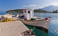 Traditional Greek fishing boat Royalty Free Stock Photo