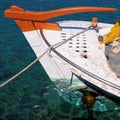 Traditional Greek fishing boat Royalty Free Stock Photo