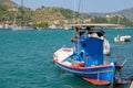 Traditional Greek fishing boat Royalty Free Stock Photo