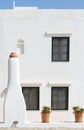 Traditional Greek house detail Royalty Free Stock Photo