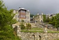 Traditional Greek house at Nymfaio Royalty Free Stock Photo