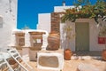 Traditional greek house on Sifnos island Royalty Free Stock Photo