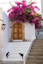 Traditional Greek houses on Rhodes island, Greece