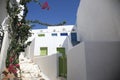 Typical greek island street in Tinos, Greece