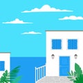 Traditional greek landscape. Tourism concept