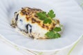 Traditional Greek moussaka Royalty Free Stock Photo