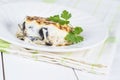 Traditional Greek moussaka Royalty Free Stock Photo