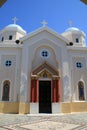 Traditional Greek orthodox church on Greek Island Royalty Free Stock Photo