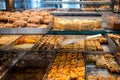 Traditional Greek pastries in a bakery Royalty Free Stock Photo