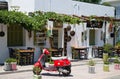 Traditional Greek restaurant. Taverna. Island Kos