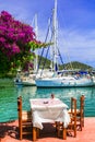 Sivota fishing village in Lefkada island. Greece, Royalty Free Stock Photo