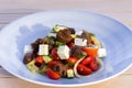 Greek salad with feta cheese