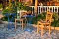 Traditional greek taverna Royalty Free Stock Photo