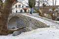 Traditional Greek village of Moustheni near Kavala Royalty Free Stock Photo