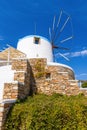 Traditional Greek windmill in Sifnos,