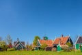 Traditional green Dutch historic houses Royalty Free Stock Photo