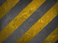 Traditional grungy hazard stripes warning. EPS 8 Royalty Free Stock Photo