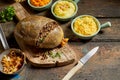 Traditional haggis meal for Robert Burns Supper Royalty Free Stock Photo