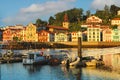 Traditional half-timbered Basque houses in Saint Jean de Luz