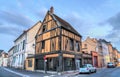 Traditional half-timbered houses in Dreux, France