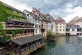 Traditional half timbered houses in La Petite France of Strasbourg