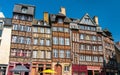 Traditional half-timbered houses in the old town of Rennes, France