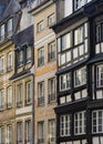 Traditional half-timbered houses street in Strasbourg, Alsace, France Royalty Free Stock Photo