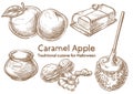 Traditional Halloween Food. Caramel apple