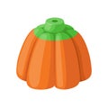 Traditional Halloween pumpkin candy. Vector illustration on a white background.