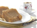 traditional halva and coffee Royalty Free Stock Photo