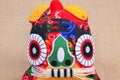 Traditional hand made cloth tiger toy Royalty Free Stock Photo