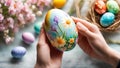 Traditional hand painted easter egg Royalty Free Stock Photo