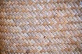 Traditional handcraft nature Bamboo weave pattern Thai style background texture Royalty Free Stock Photo