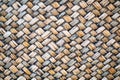 Traditional handcraft nature Bamboo weave pattern Thai style background texture Royalty Free Stock Photo