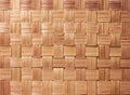 Traditional handcraft weave pattern background. Texture of woven bamboo surface with woven basket Royalty Free Stock Photo