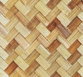 Traditional handcraft weave Thai style pattern nature background texture wicker surface for furniture material. Royalty Free Stock Photo