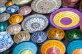 Traditional handcrafted ceramic pottery in Morocco Royalty Free Stock Photo