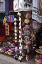 Traditional handcrafted goods on the market in Copacabana, Bolivia