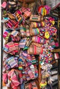 Traditional handcrafts on the market in Uyuni, Bolivia