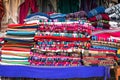 Traditional handcrafts on market in Uyuni, Bolivia