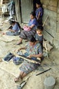 On traditional handloom working Guatemalan women