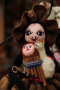 Traditional handmade dolls for sale Royalty Free Stock Photo