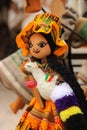 Traditional handmade dolls for sale Royalty Free Stock Photo