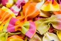 Traditional handmade italian farfalle pastas Royalty Free Stock Photo