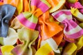 Traditional handmade italian farfalle pastas Royalty Free Stock Photo